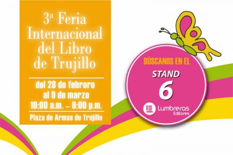TRUJILLO. Afiche de la 3ª Feria del Libro de Trujillo. 